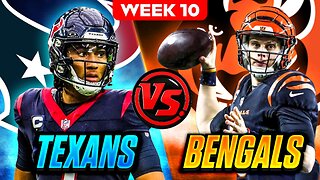 Jimmie Ward OUT! Houston Texans-Cincinatti Bengals Week 10 Injury Report -- SALUTE TO ALL VETERANS!