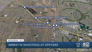 El Mirage man arrested, accused of shooting at officers on 5 different occasions