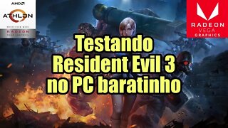 Testando Resident Evil 3 no PC Baratinho