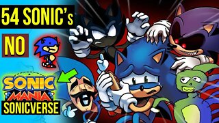 54 SONICS JUNTOS EM SONIC MANIA 😱 | SONICVERSO