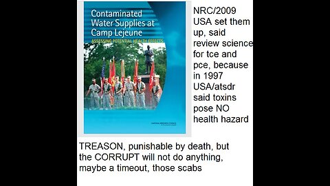 Camp Lejeune toxic 1950's thru 1985--on paper updated 2017