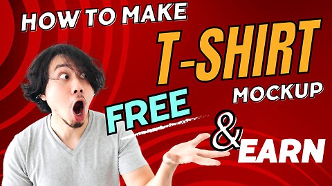 How to make t shirt mockup and earn