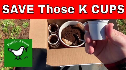 Saving K Cups To Use To Start Seeds in | Recycling Keurig K Cups