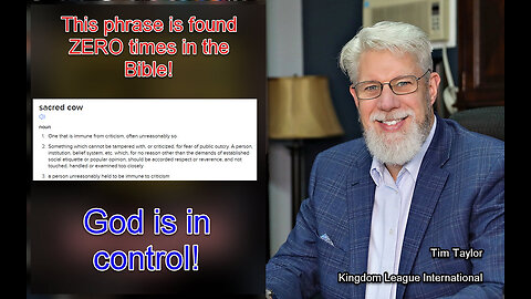 The Gospel of the Kingdom Requires a Sacred Cow to be Confronted this Midterm!