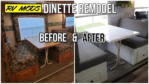 RV Renovation | Dinette Remodel Before & After | DIY Camper