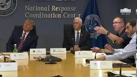 President Trump Receives a Briefing on Hurricane Laura