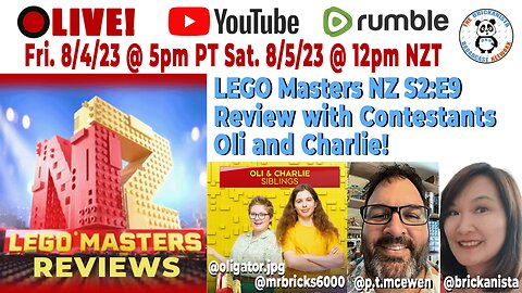 Lego Masters NZ Season 2 Episode 9 Finale Review with Special Guests, Oli and Charlie Mollard