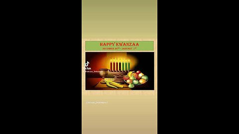 ❤️🖤💚Happy 1st Day of Kwanzaa❤️🖤💚