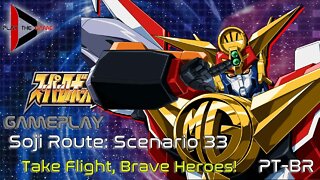 Super Robot Wars V: Stage 33: Take Flight, Brave Heroes! (Souji Route)[PT-BR][Gameplay]
