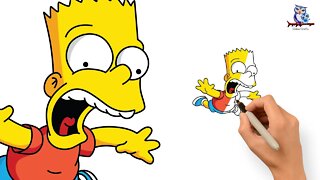 How To Draw Bart Simpson The Simpsons - Tutorial