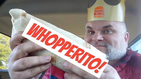 WHOPPERITO Review! Tasting a BK Whopper Burrito for the First Time!