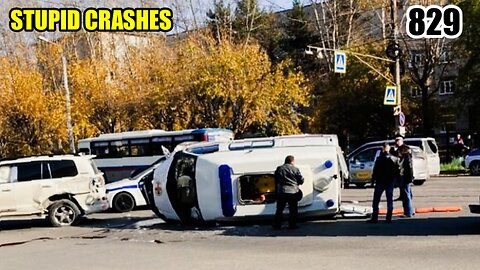 Stupid crashes 829 October 2023 car crash compilation