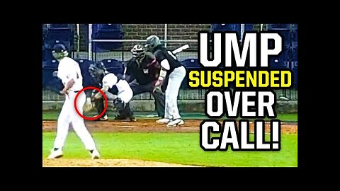 Umpire gets suspended for this call, a breakdown