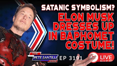 SATANIC SYMBOLISM? ELON MUSK DRESSES IN BAPHOMET HALLOWEEN COSTUME | EP 3191-6PM