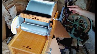 New Drum Carder to Process HomeGrown Fiber (Video Short)