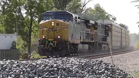 CSX M216 Autorack Train from Rittman, Ohio September 10, 2022