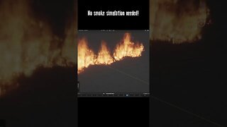 The Hottest Way to Make Fire in Blender! 🔥#blender3d #shorts #fire