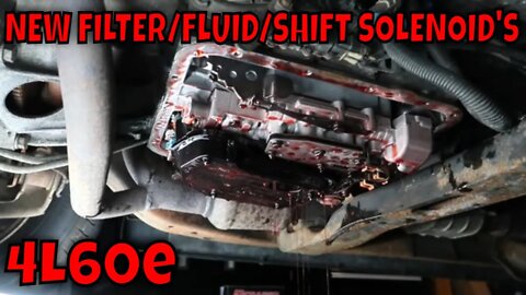 2002 CHEVY S-10 XTREME 4L60e TRANSMISSION SHIFT SOLENOID'S/FILTER/FLUID REPLACEMENT