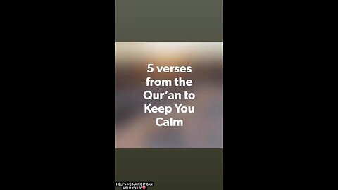 5 VERSES TO KEEP YOU CALM
