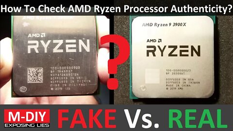 How To Check AMD Ryzen Processor Authenticity? Real Vs Fake Processors | Ryzen 9 3900X [Hindi]