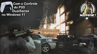 Max Payne 3 - com controle do PS 5 DualSense, na AMD Radeon RX 580 8GB GDDR5 256bits