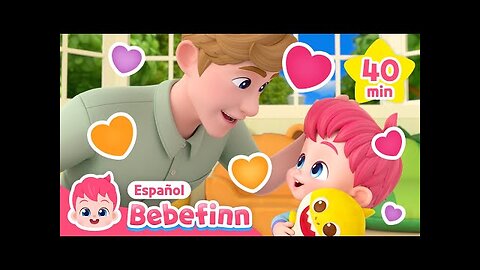 Papi es mi Superhéroe💕 | Papa, Te Amo | Canciones Infantiles | Bebefinn en español