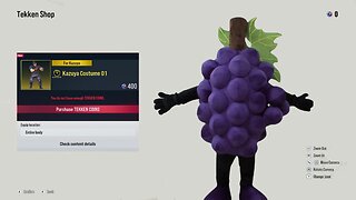 Now Available in the Tekken Shop: Kazuya the Grape (Tekken 8 Meme)