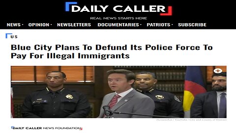 Denver, CO Defunds Police and FireFighters To Pay For ILLEGALS