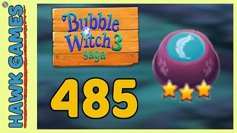 Bubble Witch 3 Saga Level 485 (Release the Owls) - 3 Stars Walkthrough, No Boosters