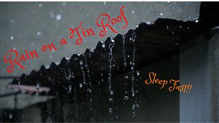 RAIN ON A TIN ROOF | Sleep, Relax, Focus, Meditate |Natural White noise (10 Hours)