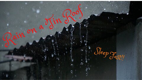 RAIN ON A TIN ROOF | Sleep, Relax, Focus, Meditate |Natural White noise (10 Hours)
