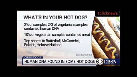 HOT DOGS CONTAINS HUMAN DNA🌭🩸VEGGIE DOGS CONTAINS MEAT🥩⚠️💫