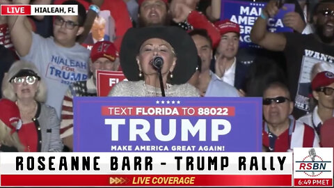 Roseanne Barr - Trump Rally Nov 2023.