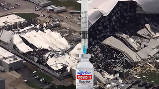 Pfizer warehouse in NC used to store COVID19 mRNA Vaccines DESTROYED by Tornado! 💉🌪️