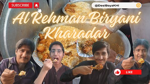 Al Rehman Biryani | Famous Chicken Biryani Kharadar | @DesiBozkhi