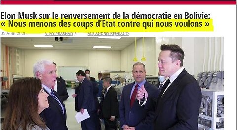 Manipulations médiatiques à Kherson, Coup d'Etat en Bolivie pour le lithium, Loi C11, et Loi Avia