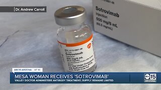 Mesa woman being treated with Sotrovimab