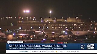 Sky Harbor Airport concession workers to go on strike Monday
