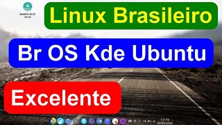 Br OS Linux Brasileiro KDE base Ubuntu 22.04. Leve, Rápido, Grátis e Livre. EXCELENTE distro