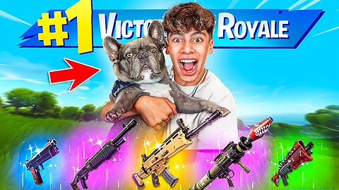 Letting my PUPPY Pick my LOOT in Fortnite!