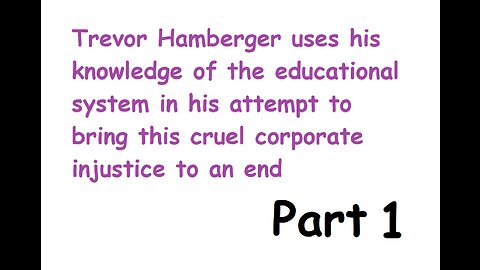 Part 1 of Trevor Hamberger using his knowledge base to destroy the facade of public schools