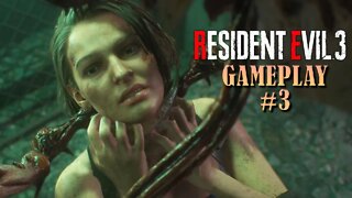 Resident Evil 3 - GamePlay#3 - Eu passando mal com esses malditos bichos #ResidentEvil3