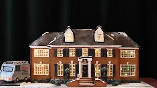 Local baker recreates McCallister house from 'Home Alone' as a gingerbread house