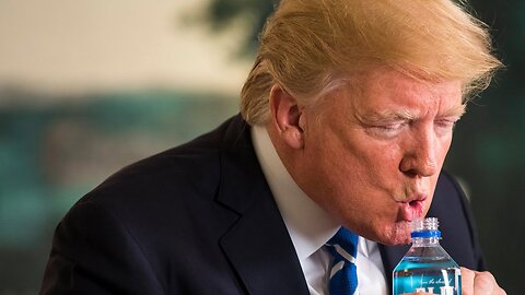 Drinking problem: Trump has awkward water moment