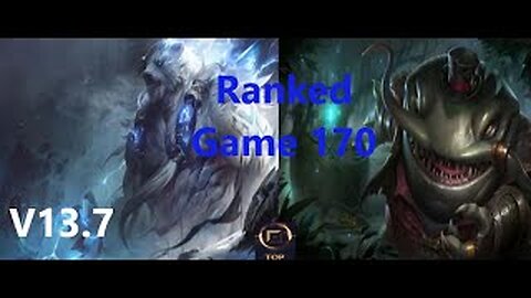 Ranked Game 170 Volibear Vs Tham Kench Top League Of Legends V13.7