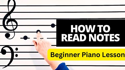 Free Piano Lesson | How to Read Notes (Beginner Piano Lesson)| INGENIOUS way to learn Piano