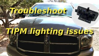 2006 Dodge Ram 2500 (3rd Gen) Trailer turn and stop signal troubleshoot and replacement of TIPM