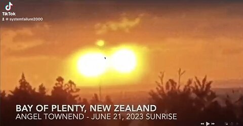 Two Suns Over Bay Of Plenty New Zealand June 21st 2023 #TwoSuns #NewZealand #Strange #Weird