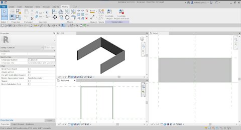 REVIT FAMILY CREATION TUTORIAL - BOOKCASE - PART 2 CREATING BOOKCASE PANEL