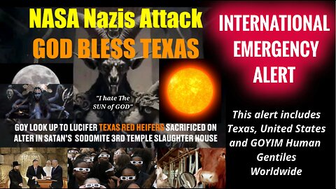EMERGENCY ALERT: NASA NAZIS ROCKET ATTACK SUN OF GOD WITH TEXAS RED HEIFER SACRIFICE IN ISRAEL